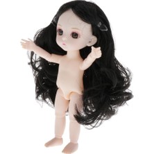 Blesiya Hareketli Bjd Bebek  Vücut Oyuncakları Doğum Günü Hediyeleri Siyah Kıvırcık Saç (Yurt Dışından)