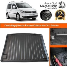 Born Garage 2011 Volkswagen Caddy Bagaj Havuzu Tam Uyumlu Kauçuk