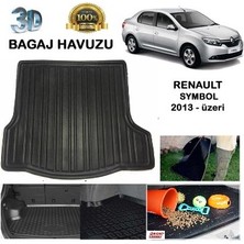 Born Garage 2019 Renault Symbol Bagaj Havuzu Tam Uyumlu Kauçuk