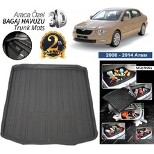 Born Garage 2012 Skoda Superb Bagaj Havuzu Tam Uyumlu Kauçuk