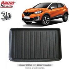 Born Garage 2020 Renault Captur Bagaj Havuzu 3D Tam Uyumlu Siyah