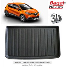 Born Garage Bagaj Havuzu Captur 2013-2020 3D Tam Uyumlu Siyah