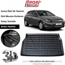 Born Garage 2004 Opel Astra H Hatchback 3D Uyumlu Bagaj Havuzu