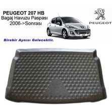 Born Garage 2012 Peugeot 207 Bagaj Havuzu Tam Uyumlu Kokusuz Kaucuk