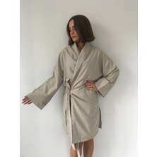 Kimonos Shop Su Itici Gri Trençkot