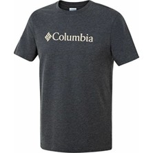 Columbia Csc M Basıc Bıg Logo Brushed Ss Tee Erkek Tişört Gri CS0287-012