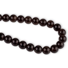 Dünya Doğal Taş 8 mm Dumanlı Kuvars Taşı Dizi Aa