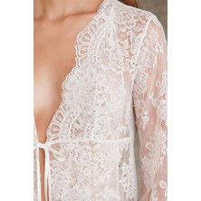 Pierre Cardin  Sifon Dantelli Tulum ve Sabahlık Takımı - 4810
