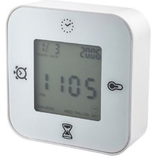 IKEA Klockıs Beyaz Saat/Termometre/alarm/Zamanlayıcı Fonksiyonel Saat