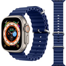 Kny Apple Watch 7 41 mm Için Krd-75 Renkli Silikon Kayış-Kordon