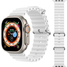 Kny Apple Watch 7 45 mm Için Krd-75 Renkli Silikon Kayış-Kordon