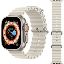 Kny Apple Watch 7 45 mm Için Krd-75 Renkli Silikon Kayış-Kordon
