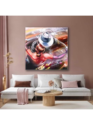 SML Tablo Dans Eden Çift Kuş Bakışı Kanvas Tablo