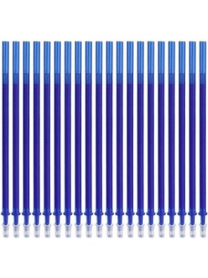 Lucky Power 20 Adet Silinebilir Jel Kalem Doldurma 0.35MM Siyah/mavi/kırmızı/yeşil/mor/turuncu Mürekkep Sihirli Silinebilir Kalem Doldurmaları Okulu Yazılı Teslimatlar (Yurt Dışından)