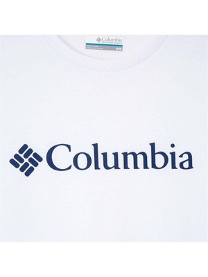 Columbia Csc M Basıc Bıg Logo Brushed Ss Tee Erkek Tişört Beyaz CS0287-100