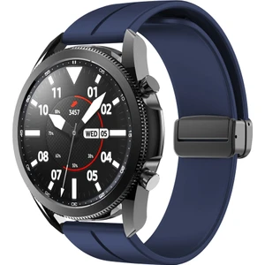 Samsung Galaxy Watch Gear S2 3 41 42 Active 2 40 44 mm Kordon Magnetli Ayarlanır Silikon Kordon 20MM