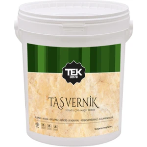 Tek Boya Tek Su Bazlı Taş Vernik Renksiz 2,5 Lt