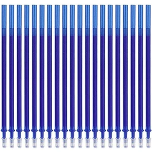 Lucky Power 20 Adet Silinebilir Jel Kalem Doldurma 0.35MM Siyah/mavi/kırmızı/yeşil/mor/turuncu Mürekkep Sihirli Silinebilir Kalem Doldurmaları Okulu Yazılı Teslimatlar (Yurt Dışından)