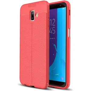 Kip GSM Galaxy J6 Plus Uyumlu Darbeye Dayanıklı Deri Dikişli Armor Serisi Kamera Korumalı Kılıf