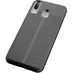Kip GSM Galaxy M20 Uyumlu Darbeye Dayanıklı Deri Dikişli Armor Serisi Kamera Korumalı Kılıf