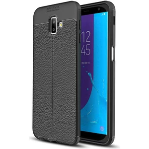 Kip GSM Galaxy J6 Plus Uyumlu Darbeye Dayanıklı Deri Dikişli Armor Serisi Kamera Korumalı Kılıf