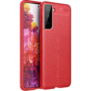 Kip GSM Galaxy S21 Uyumlu Darbeye Dayanıklı Deri Dikişli Armor Serisi Kamera Korumalı Kılıf