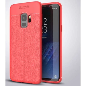 Kip GSM Galaxy S9 Uyumlu Darbeye Dayanıklı Deri Dikişli Armor Serisi Kamera Korumalı Kılıf