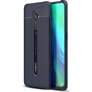 Kip GSM Oppo Reno 2z Uyumlu Darbeye Dayanıklı Deri Dikişli Armor Serisi Kamera Korumalı Kılıf