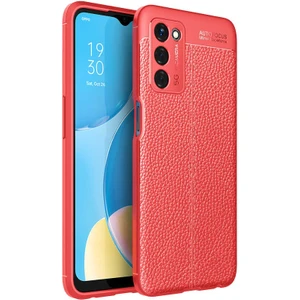 Kip GSM Oppo A55 5g Uyumlu Darbeye Dayanıklı Deri Dikişli Armor Serisi Kamera Korumalı Kılıf