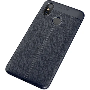 Kip GSM Xiaomi Mi Max 3 Uyumlu Darbeye Dayanıklı Deri Dikişli Armor Serisi Kamera Korumalı Kılıf