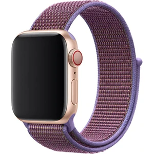 Case 4U Apple Watch Ultra Kordon Hasır Strap Kayış 49mm KRD-03 Lilac