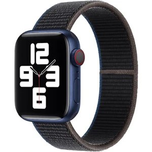 Case 4U Apple Watch Ultra Kordon Hasır Strap Kayış 49mm KRD-03 CharCoal