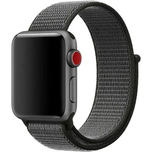 Case 4U Apple Watch Ultra Kordon Hasır Strap Kayış 49mm KRD-03 Siyah