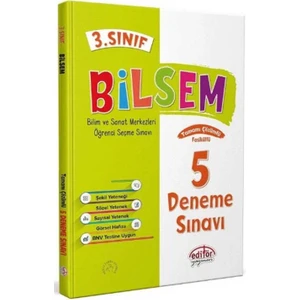 Editör Yayınları 3. Sınıf Bilsem Hazırlık 5 Deneme Sınavı