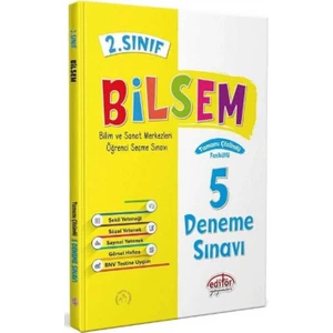 Editör Yayınları 2. Sınıf Bilsem Hazırlık 5 Deneme Sınavı