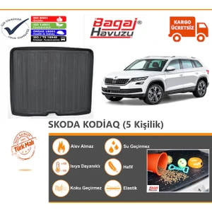 Born Garage 2021 Skoda Kodiaq Bagaj Havuzu Tam Uyumlu Kauçuk
