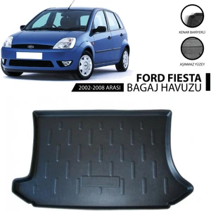 Born Garage 2008 Ford Fıesta Bagaj Havuzu Araca Özel Üretim ve Tam Uyumlu Kaucuk