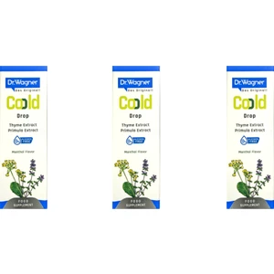 Dr. Wagner Coold Drop, Doğal Gıda Takviyesi, Damla, Kekik ve Çuha Çiçeği Ekstratı - 30 Ml 3 Kutu
