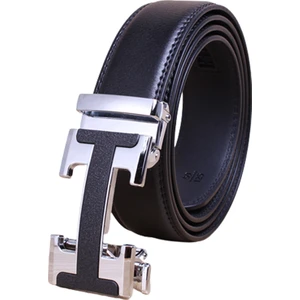 Bonanza Int Erkekler Için Metal Otomatik Tokalı Hakiki Deri Kemer  (Yurt Dışından)