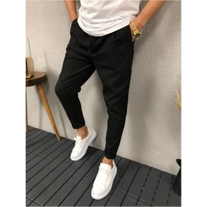 Erkek Siyah Jogger Pantolon
