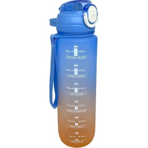 1000ML Pipetli Tritan Çift Renkli Matara Suluk VGN-2219