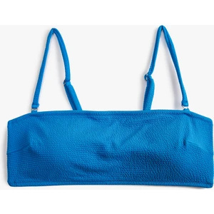 Straplez Bikini Üstü Dokulu Kaplı