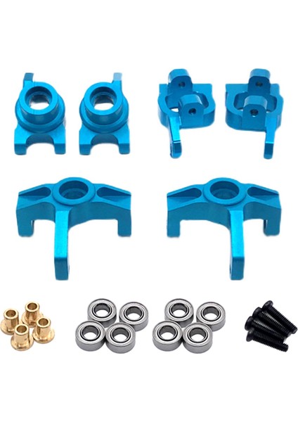 Wltoys Direksiyon Hub Taşıyıcı Kitleri 144010 144001 144002 112 114 Rc Araba Mavisi (Yurt Dışından)