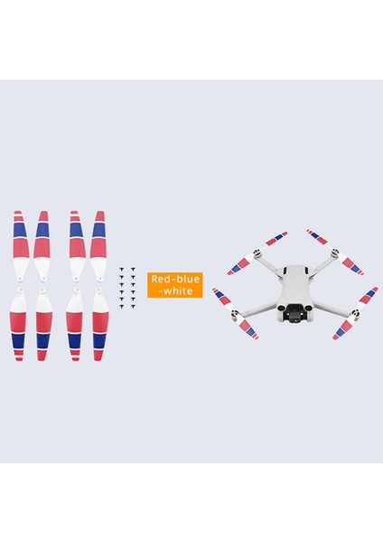 Mini 3 Pro Accs Yedek Parçalar Cazip 16 Kırmızı Mavi Beyaz (Yurt Dışından)