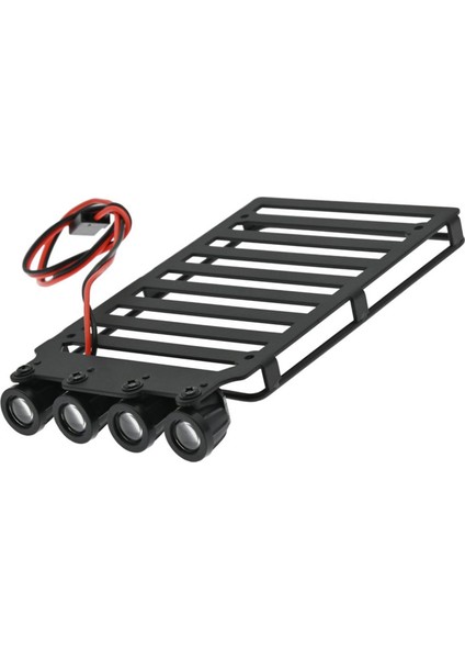 124 Çatı Raf Bagaj Taşıyıcı Rc Bagaj Rafı Rc Buggy Dıy Aksesuarları Yuvarlak Işık (Yurt Dışından)