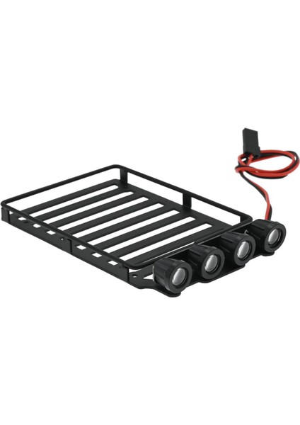 124 Çatı Raf Bagaj Taşıyıcı Rc Bagaj Rafı Rc Buggy Dıy Aksesuarları Yuvarlak Işık (Yurt Dışından)
