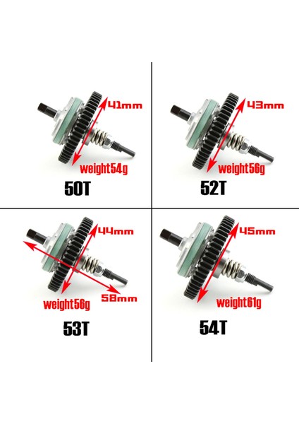 Stampede 4x4 110 Ölçekli Rc Araç Parçaları Merkez Diferansiyel Fark Dişli 52T (Yurt Dışından)