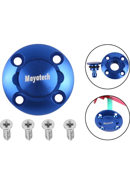 Cnc Yakıt Dolgu Dot Port ve Mavi 4 2,5 mm Vidalar (Yurt Dışından)