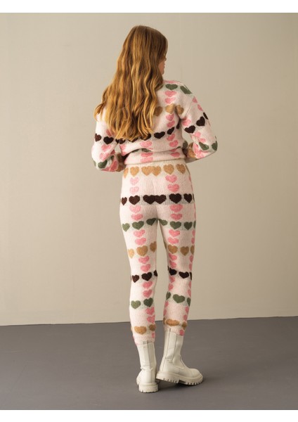 Kadın Ekru Regular Fit Triko Pantolon fiyatları