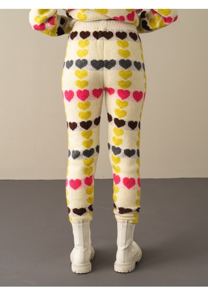 Kadın Sarı Regular Fit Triko Pantolon indirimleri